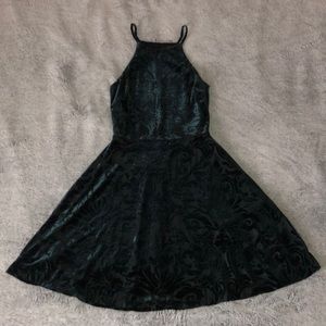 Aqua green mini dress